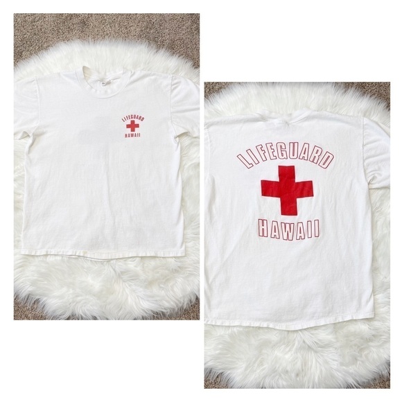 Vintage Stedman Super Hi-Cru Lifeguard Hawaii T Shirt - Picture 1 of 8